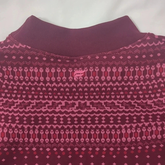 Fabletics Holly Seamless Long Sleeve Top, Color Purple/Pink, Size L - Picture 10 of 13